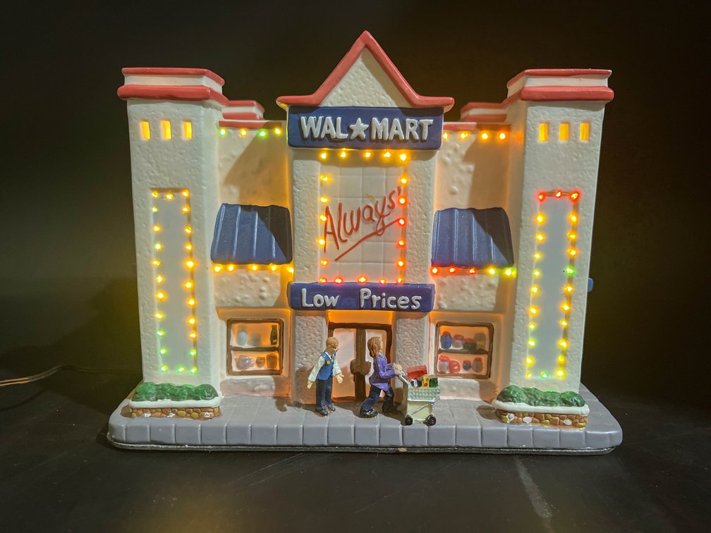 Fiber optic lighted Walmart store decoration 