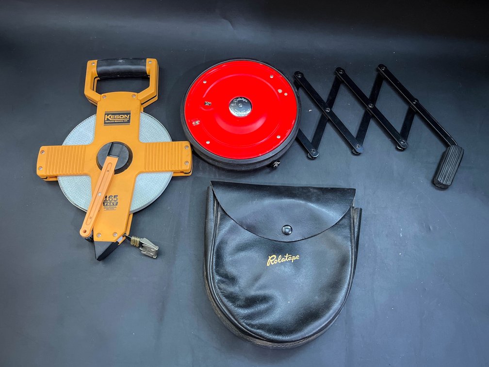 Vintage Model 200 Rolatape, Keson 100' Fiberglass Tape Measure OTR18100