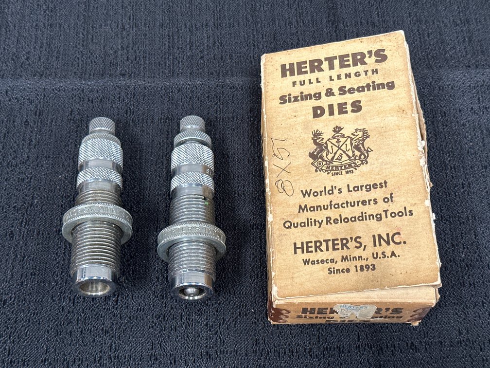 Herther’s Sizing & Seating Dies 8x57