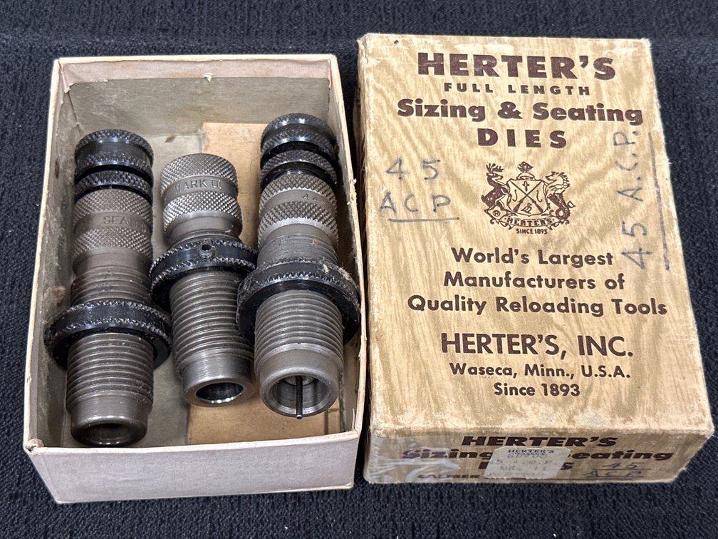 Herter’s Sizing & Seating Dies 45ACP & 44-45