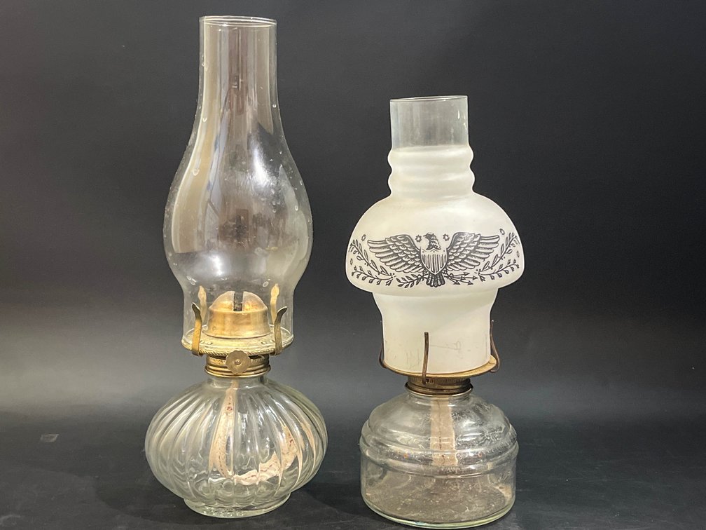 Vintage oil lamps
