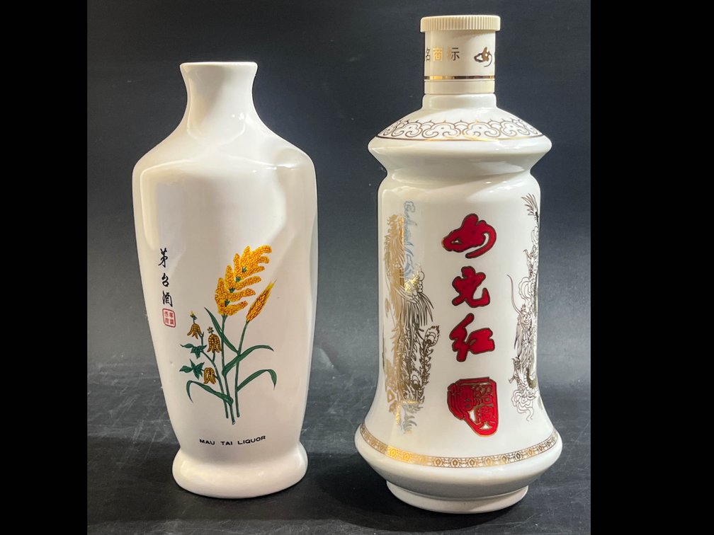 Mau Tai Liquor Bottle, and Shaoxing wine bottle