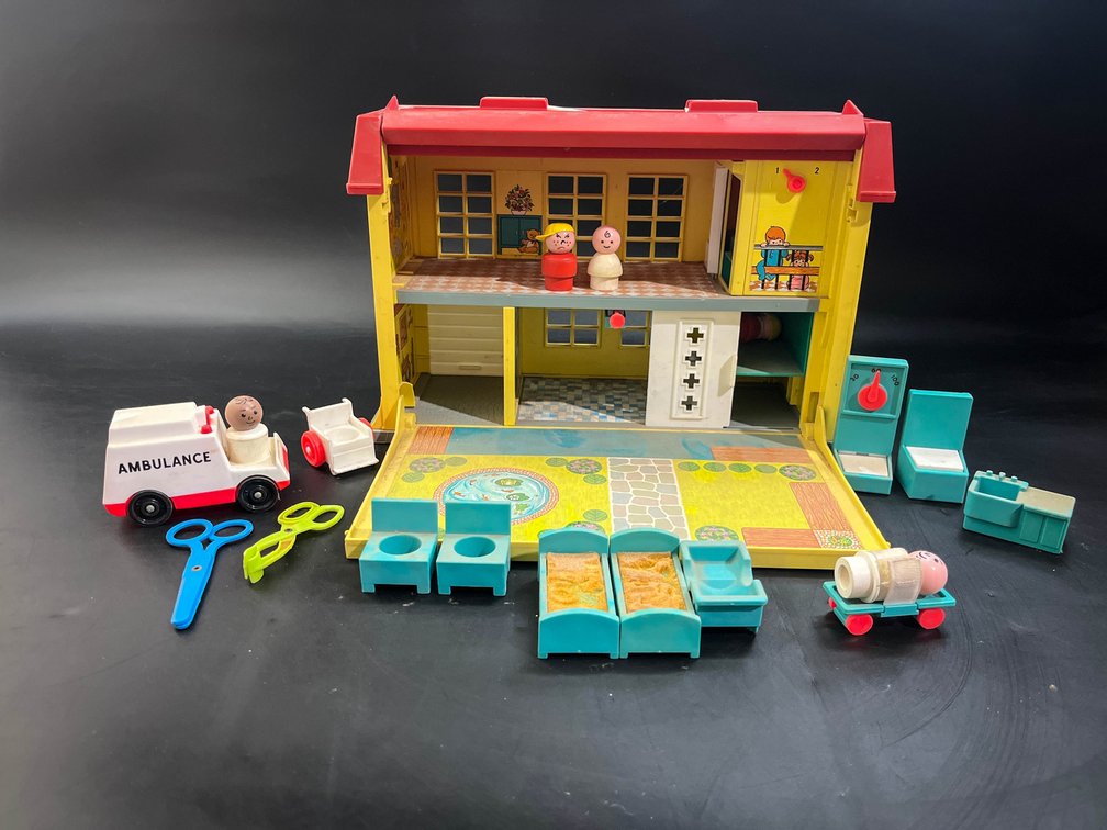 1976 Fisher-Price Play Family Children's Hospital toy set