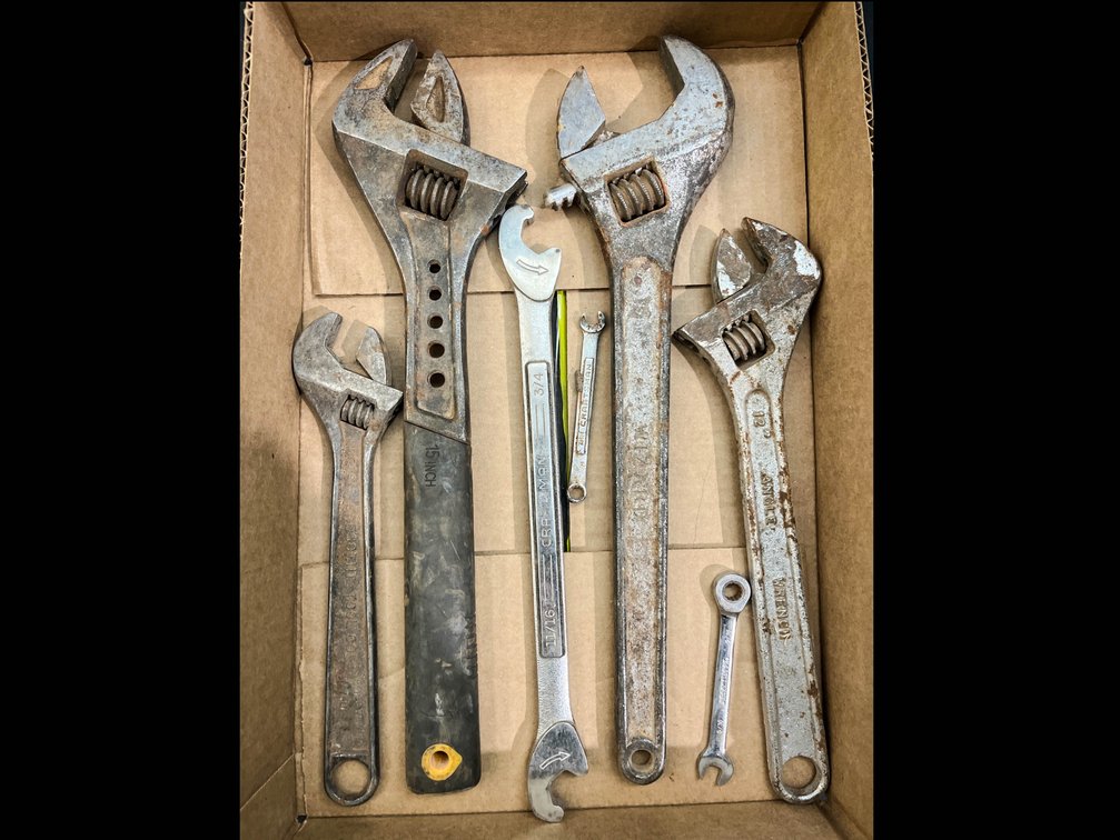 Spoke wrench, combination wrenches, crescent wrenches