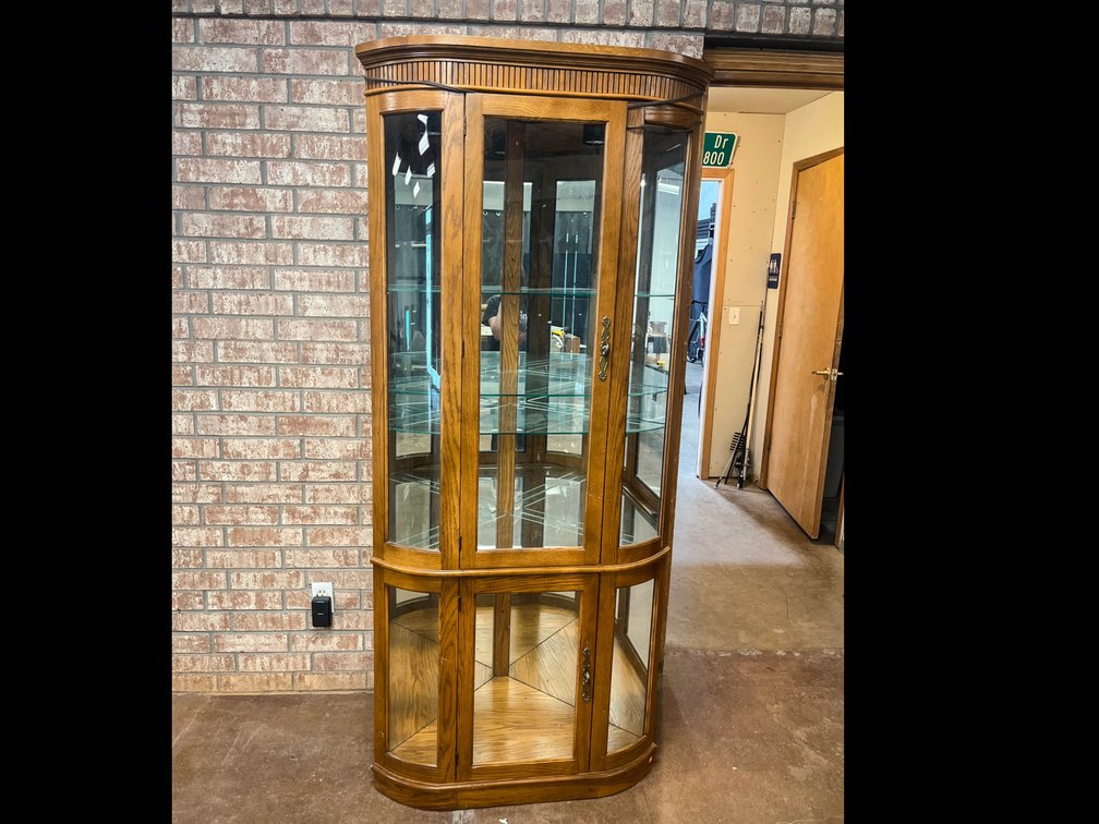 Philip Reinisch Corner Curio Cabinet