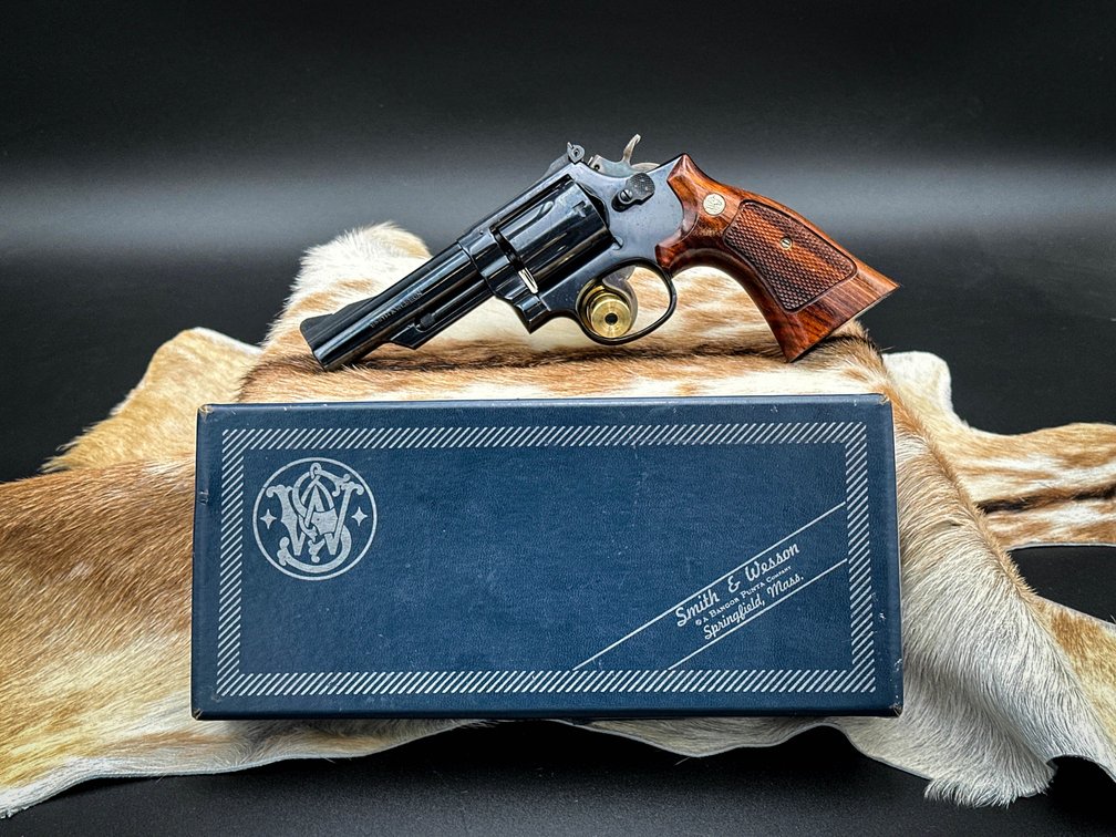 Smith & Wesson 19-4 1977 4” Barrel K-Frame Combat Magnum, In original box, Owner says never fired