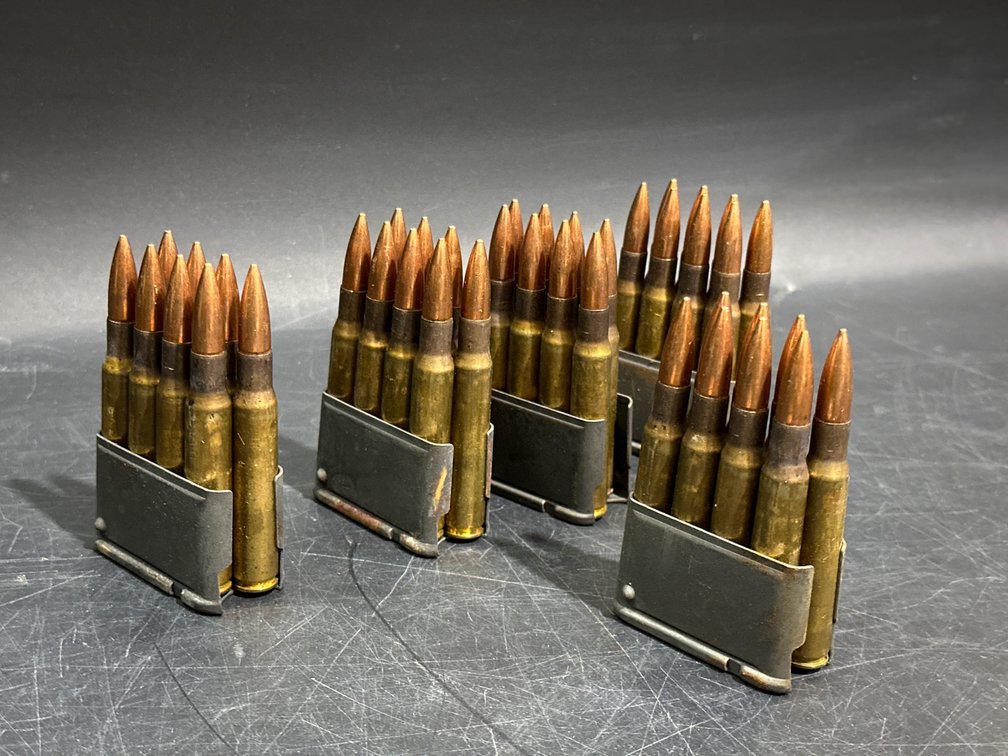 M1 GARAND EN BLOCK 8 ROUND CLIPS with Ammo