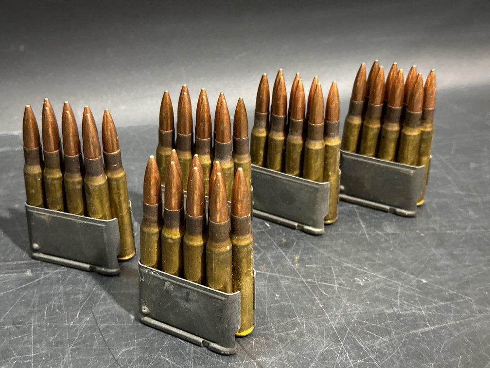 M1 GARAND EN BLOCK 8 ROUND CLIPS with Ammo