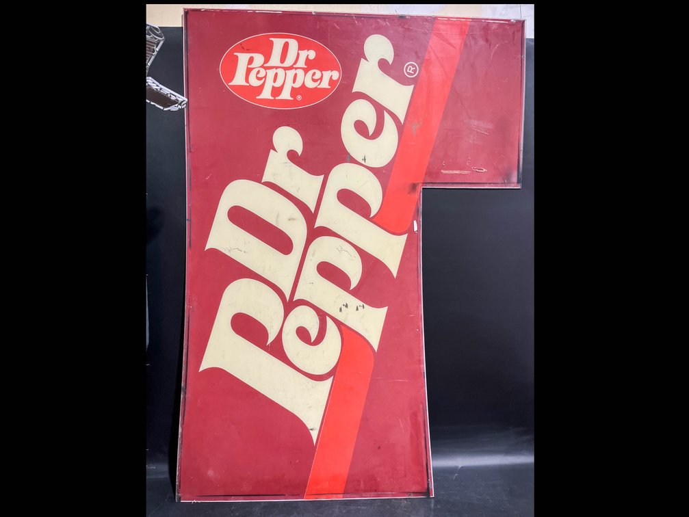 Dr.Pepper vending machine plexiglass panel