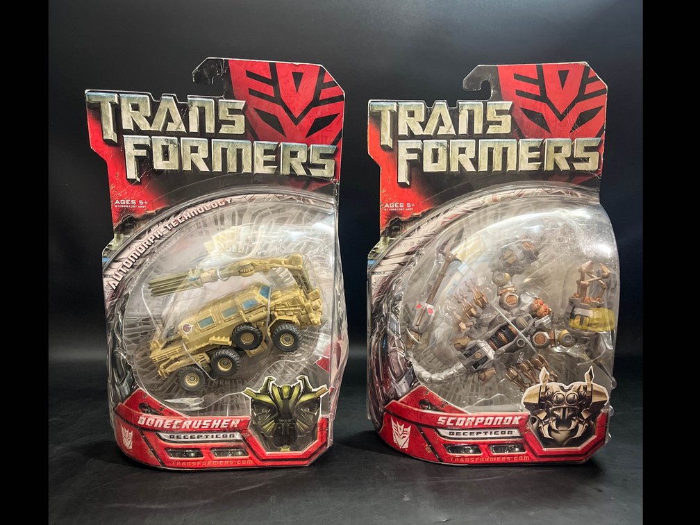Transformers Collectable Decepticon Figurines, Bonecrusher and Scorponok