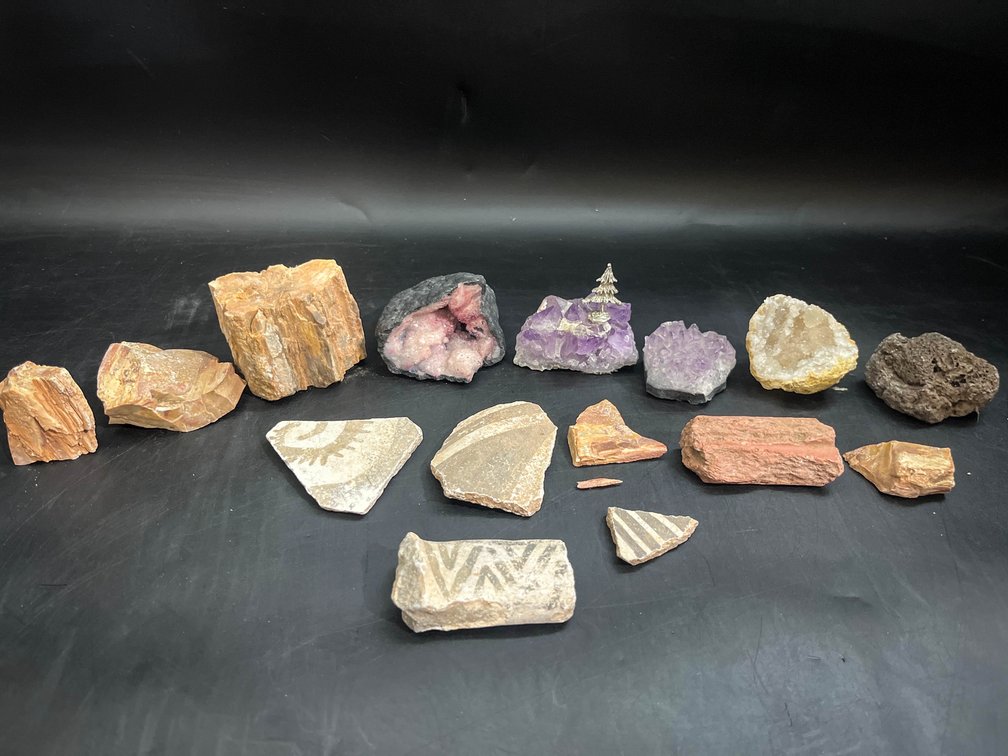 Geodes, stones, etc