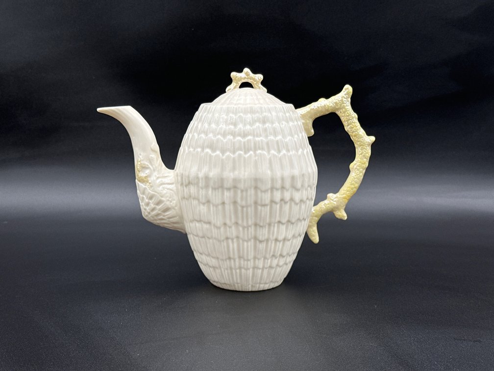 Belleek (Ireland) Porcelain Limpet Yellow Coffee Pot 36530