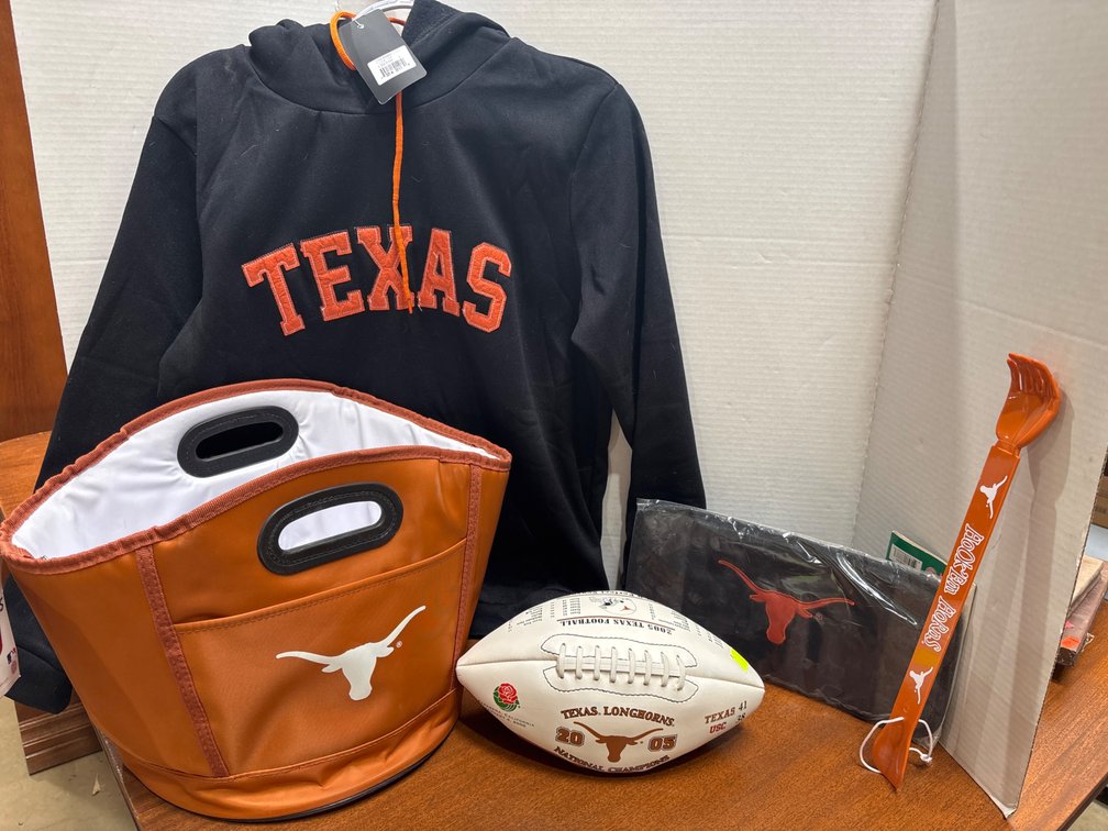 Large Sweat Shirt, CD Visor, LogoParty Bucket, January 4,2006 Championship memorabilia  Ball