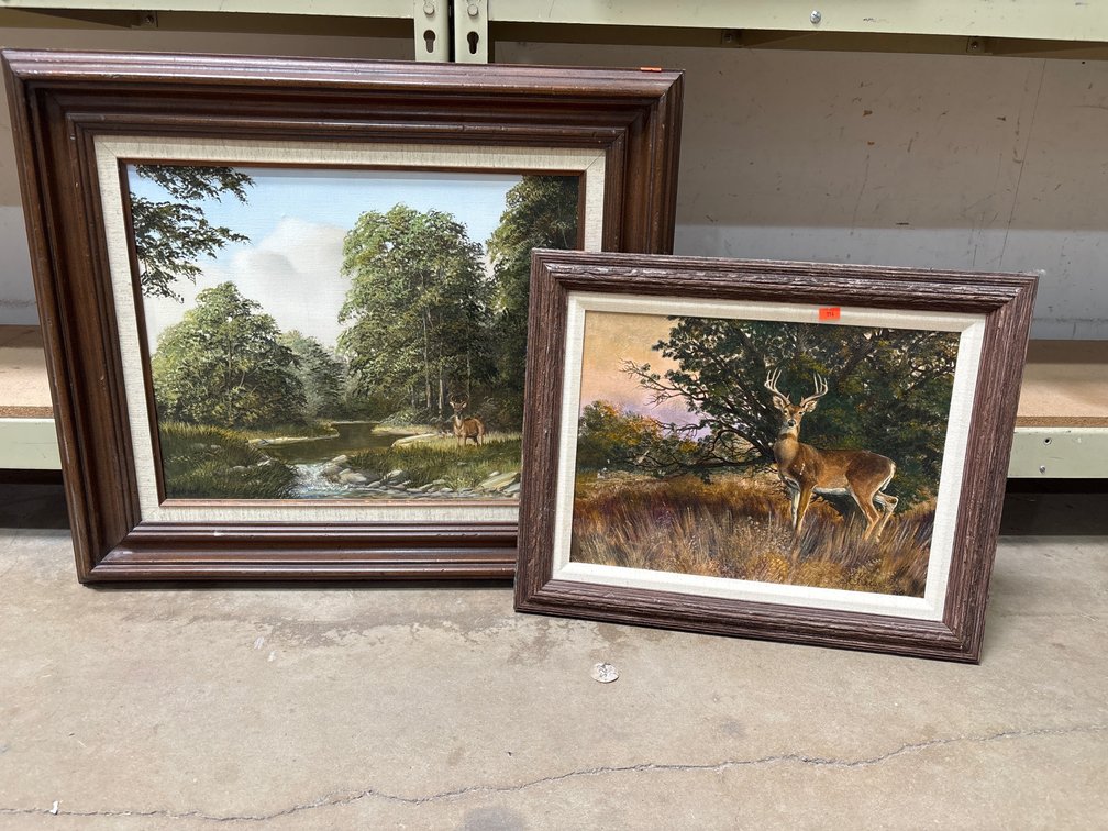 Richard Weers Piece 24" X 29", J. Keese Piece 21" X 17"