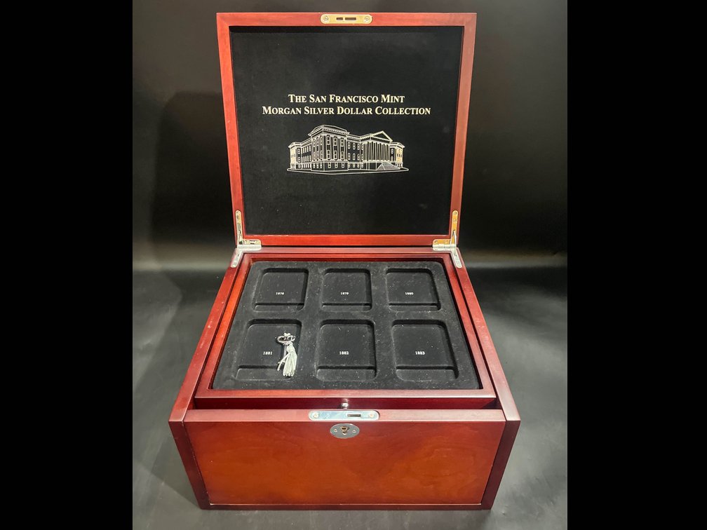 The San Francisco Mint Morgan Silver Dollar Collection Collectors Storage and Display Case 