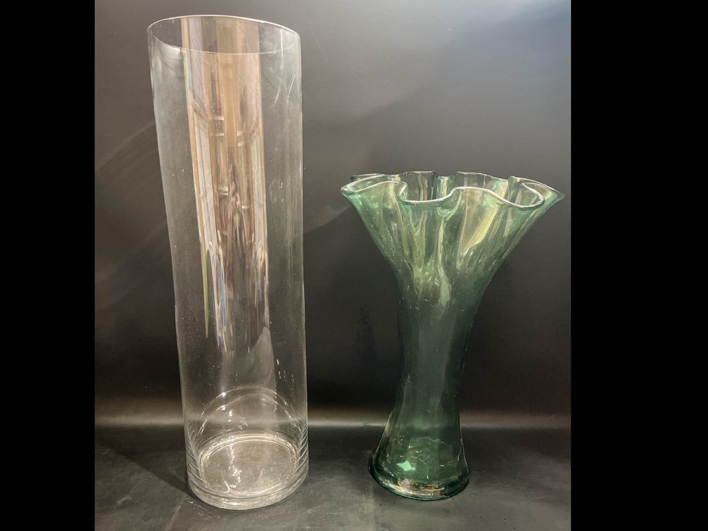 23.5” and 17” vase 