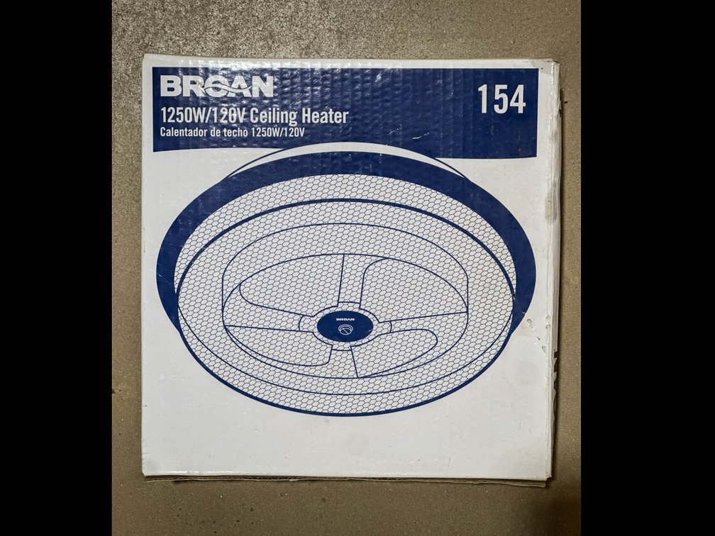 Broan 1250W/120 V Ceiling Heater