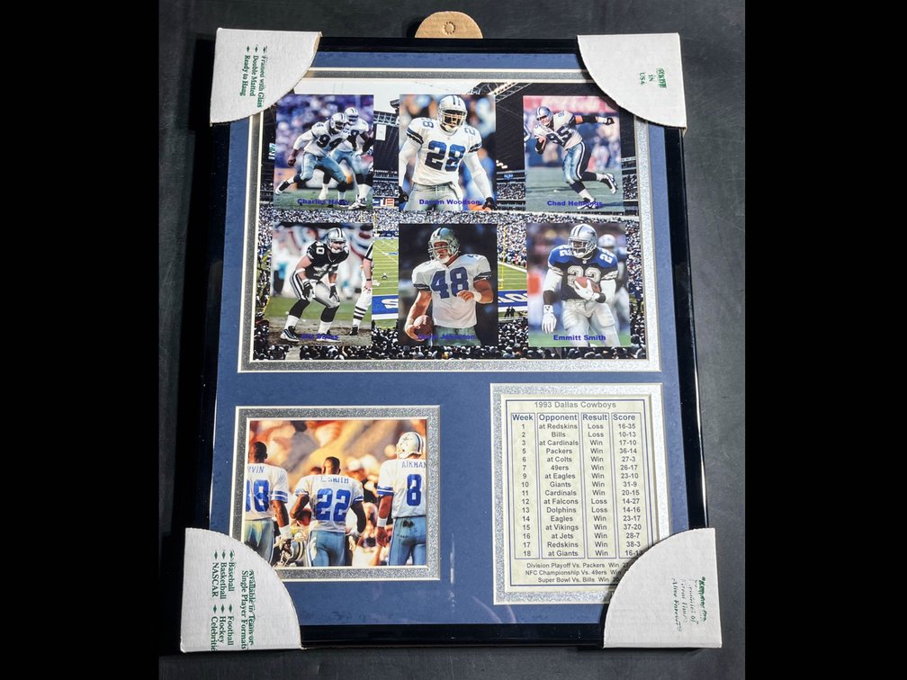Dallas Cowboys 1993 Season Framed Memorabilia