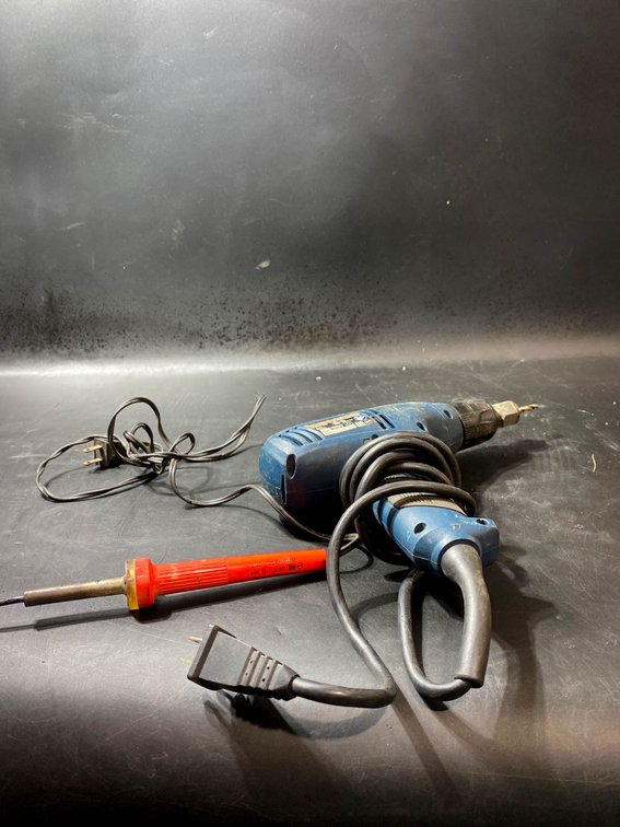 Bosch Electric Drill and Weller Soldering Iron Set