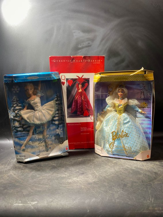 Set of Three Collector Barbie Dolls in Original Packaging