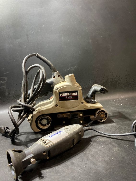 Porter-Cable Belt Sander and Dremel Rotary Tool