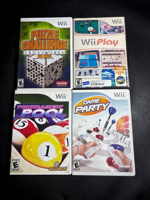 Lot of Four Nintendo Wii Games in Cases