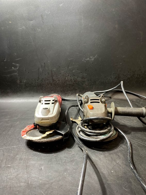 Two Working 4-1/2-Inch Angle Grinders