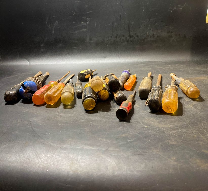 Lot of Assorted Screwdrivers in Various Styles