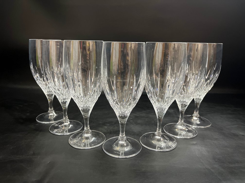 7 Wedgwood Vera Wang Duchesse Iced Tea Glasses 
