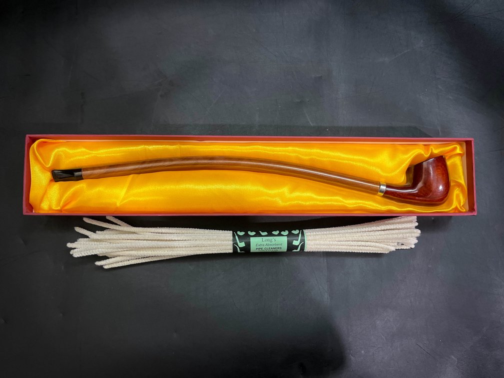 F.E.S.S. Genuine Signature Series 14" Long Churchwarden Tobacco Pipe, with Long’s 