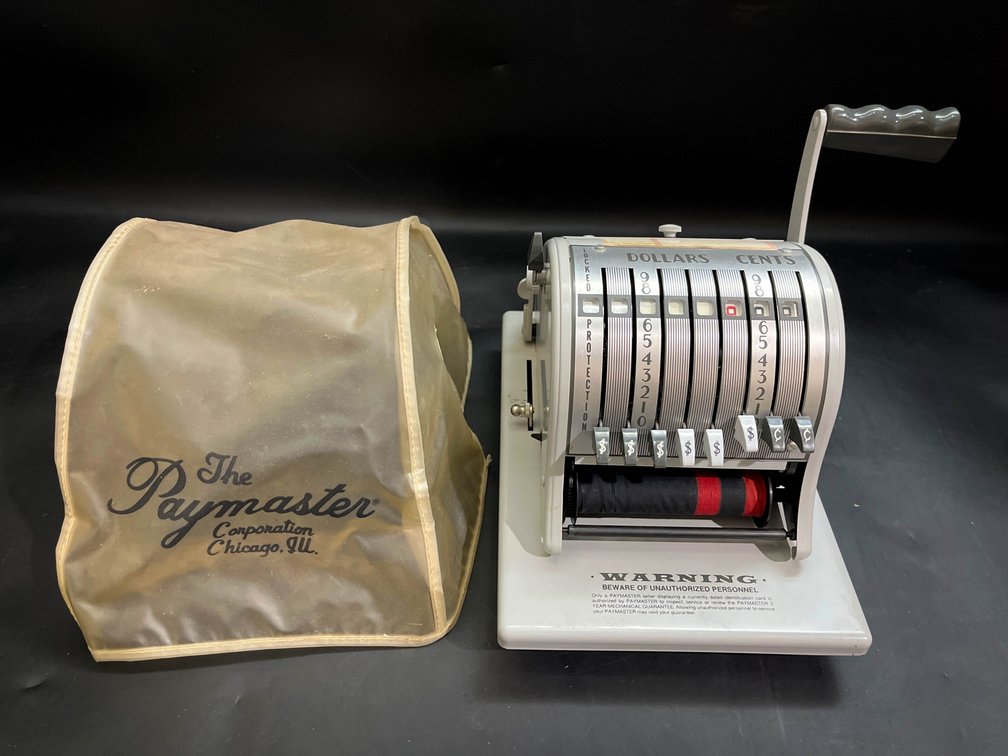 vintage Paymaster 8000 Check Writer