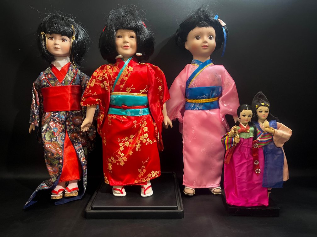 Japanese Porcelain Dolls, and Korean Wedding dolls