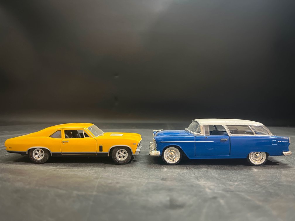 Car Models, 1969 Chevrolet Nova SS, and 1955 Chevrolet Bel Air 