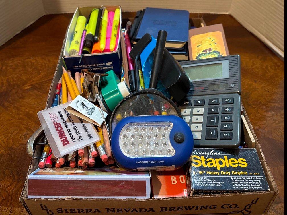 Office and School Supplies in Sierra Nevada Brewing Co. Box
