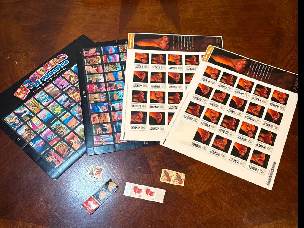 Decorative Stamps Including PhotoStamps and Wonders of America