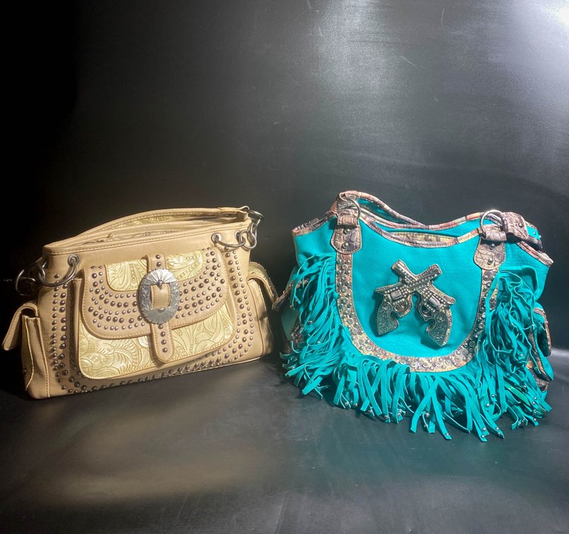 Pair of Western-Style Handbags with Embellishments