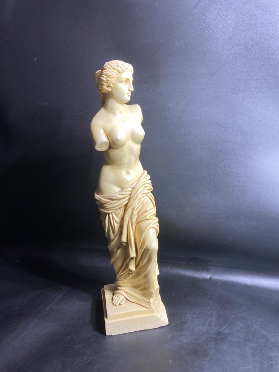 Reproduction of Venus de Milo Statue in Beige Resin