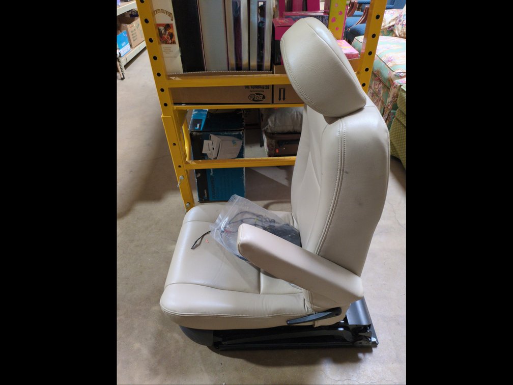 Bruno Power Lift Chair Seat with Beige Upholstery