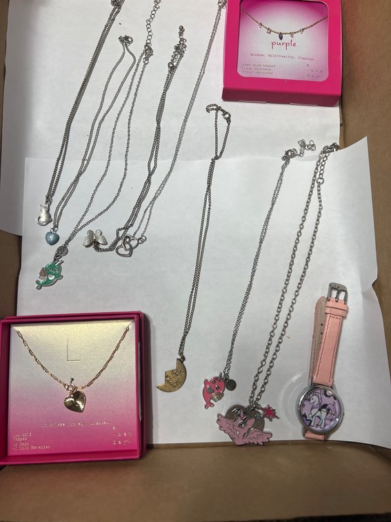 Fashion Necklaces, Charm Pendants, and a Watch in Mixed Styles