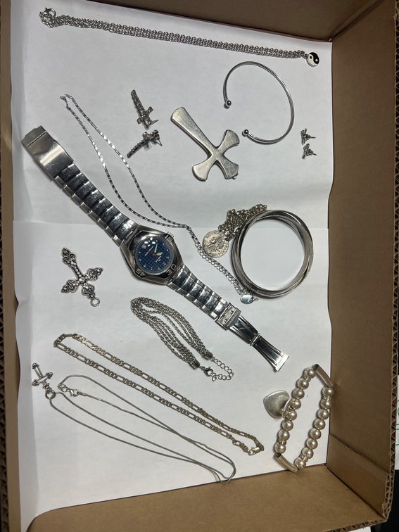Jewelry Including Watch, Necklaces, and Bracelets