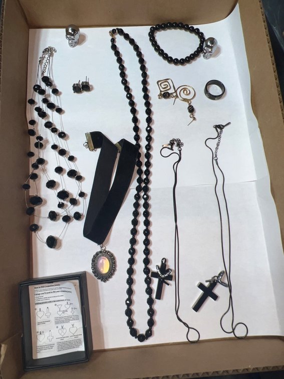Gothic-Style Jewelry Including Cremation Pieces
