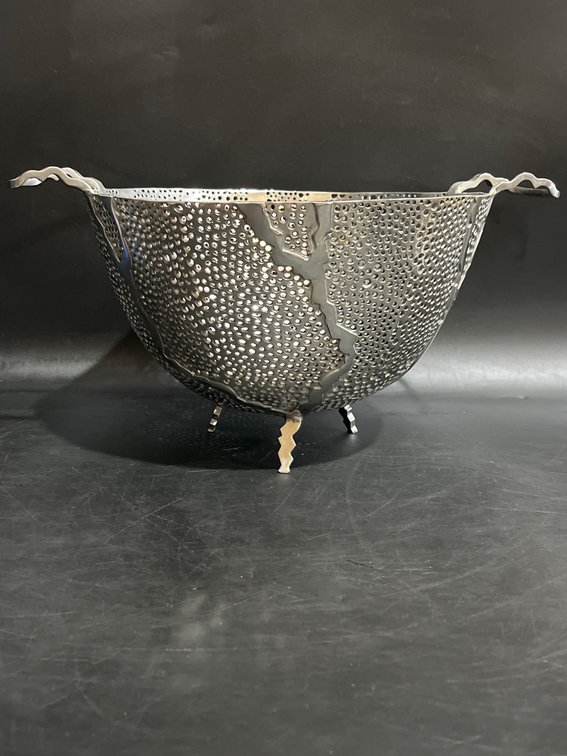 Anna Rabinowicz Rablabs Silver-Colored Metal Decorative Bowl