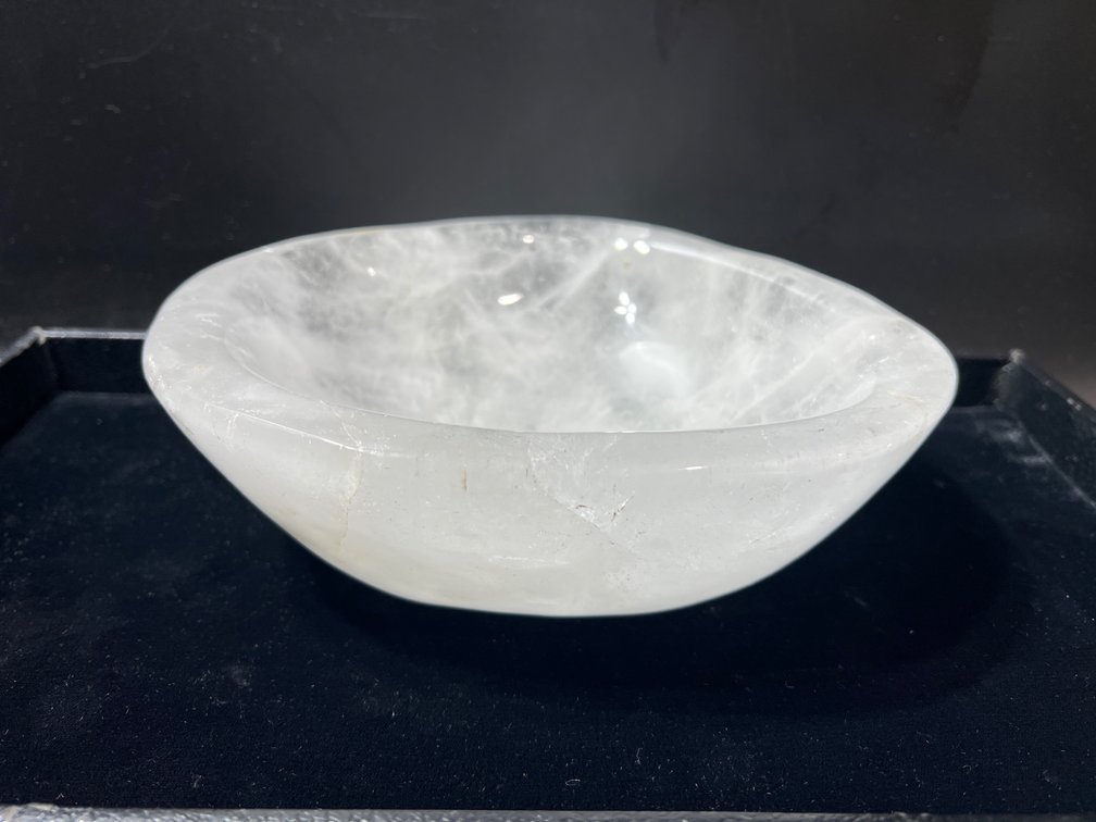 Clear Quartz Bowl, 2.2kg, Hand-Carved