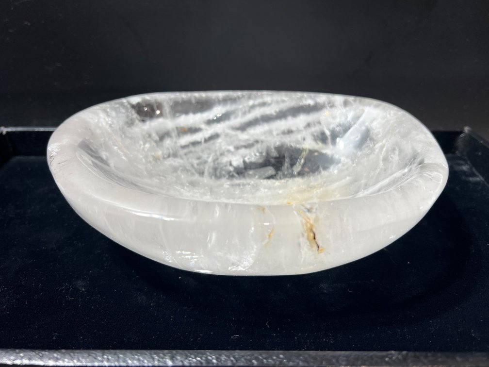 Clear Quartz Bowl, Hand-Carved, 1.72 kg