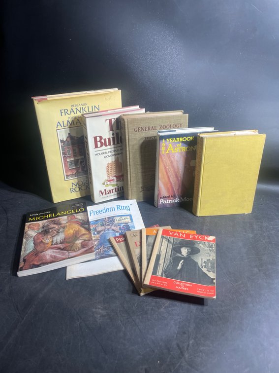 Books Covering Astronomy, Art, Literature, and Zoology