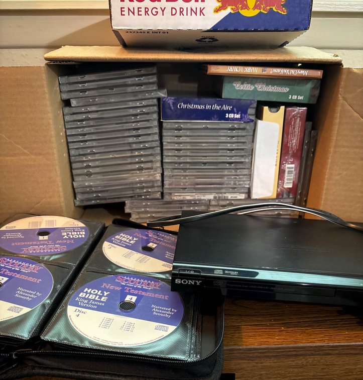 Sony CD Player with Audio Bible and Christmas CD Collection
