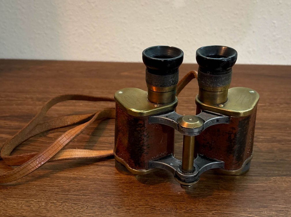 Carl Zeiss Jena ‘Telact’ 8x Binoculars with Leather Strap