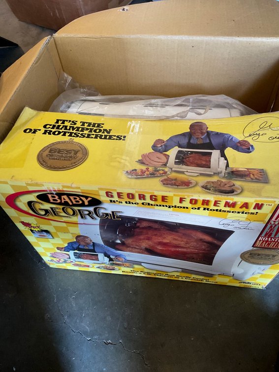 Baby George Foreman Rotisserie Machine in Original Box