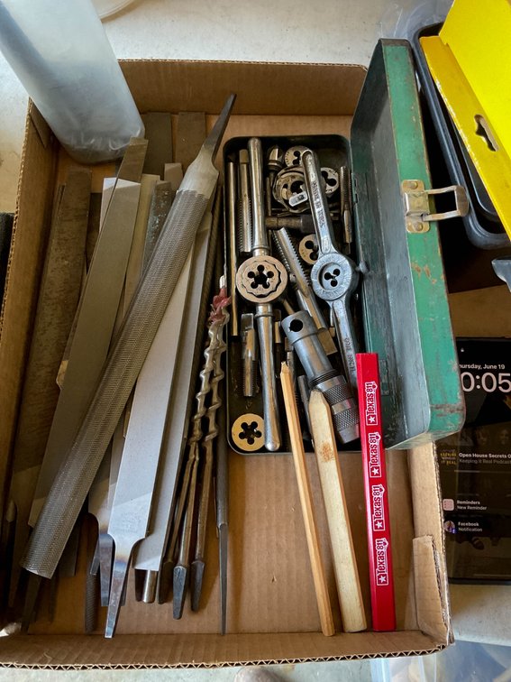 Metalworking Tools Including Files, Taps, and Dies