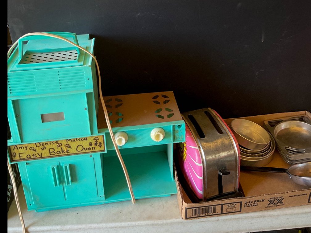 Vintage Toy Easy-Bake Oven Set with Accessories